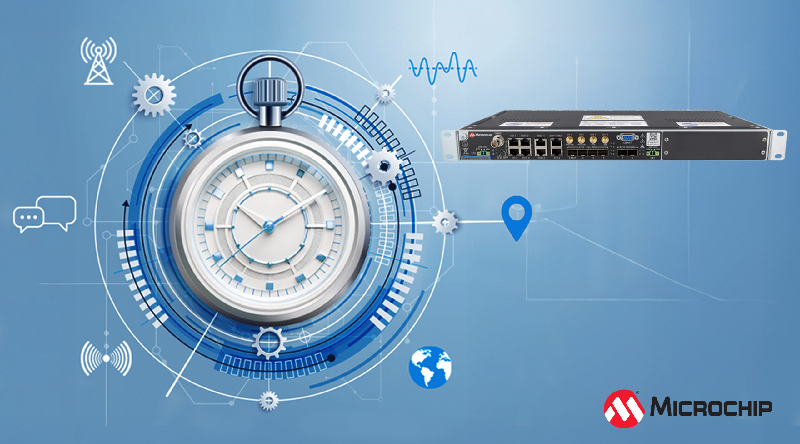 Microchip launches sub-nanosecond terrestrial timing system