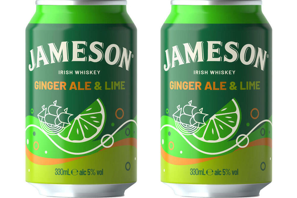 Jameson, Ginger Ale & Lime returns to RTD shelves with larger format