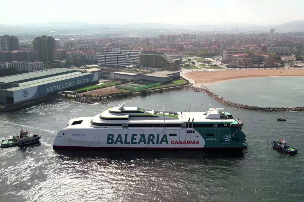 Third Incat Crowther-designed dual-fuel fast ro-pax ferry launched Third Incat Crowther-designed dual-fuel fast ro-pax ferry launched