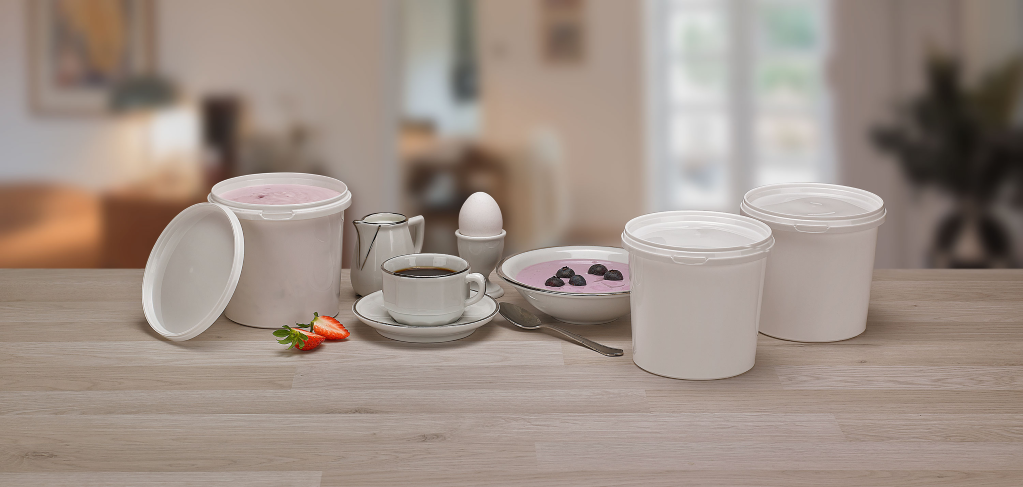 Amcor lightweights UniPak pot for dairy