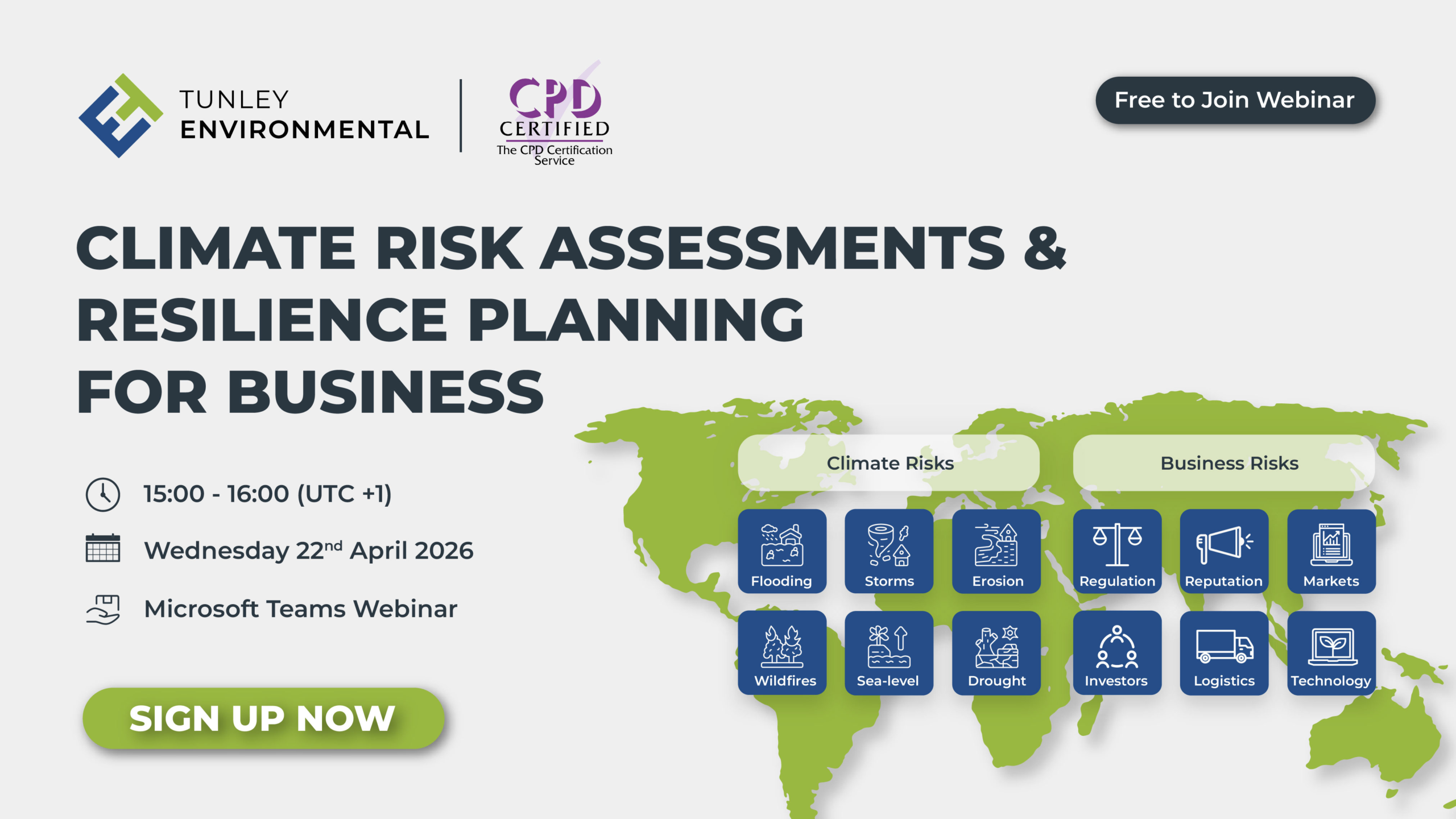 Tunley puts climate resilience on Earth Day agenda