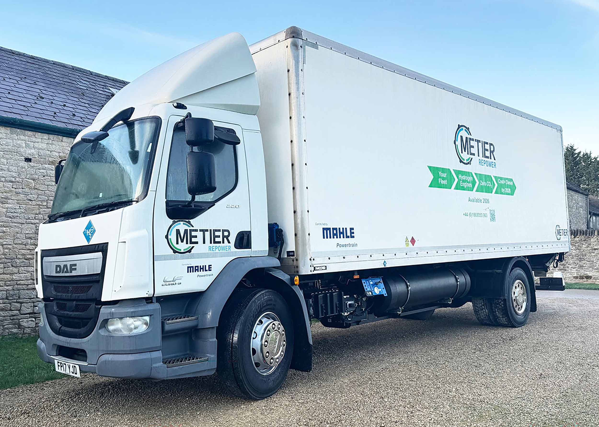 Metier certifies hydrogen ICE truck