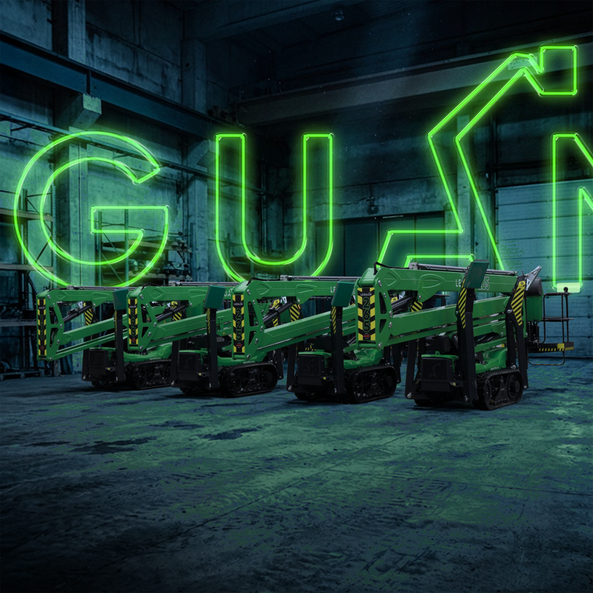 Leguan electrifies all-terrain spider lift range