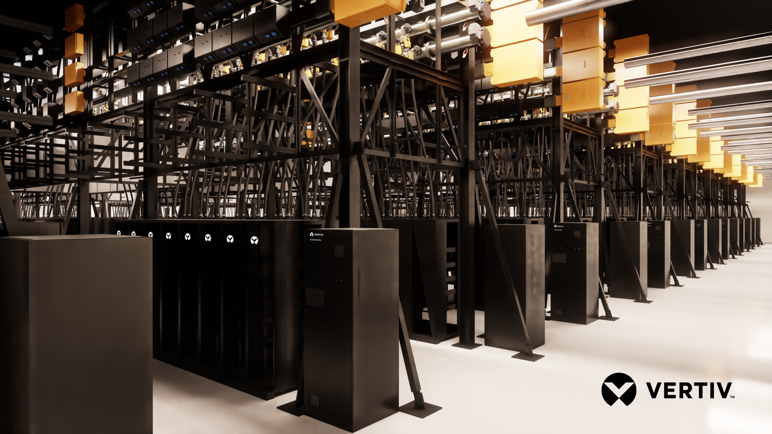 Vertiv models AI factory infrastructure digitally