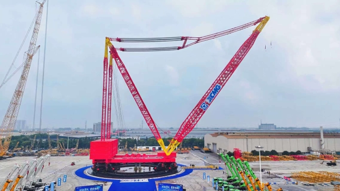 XCMG completes first 14,000-tonne ring crane unit