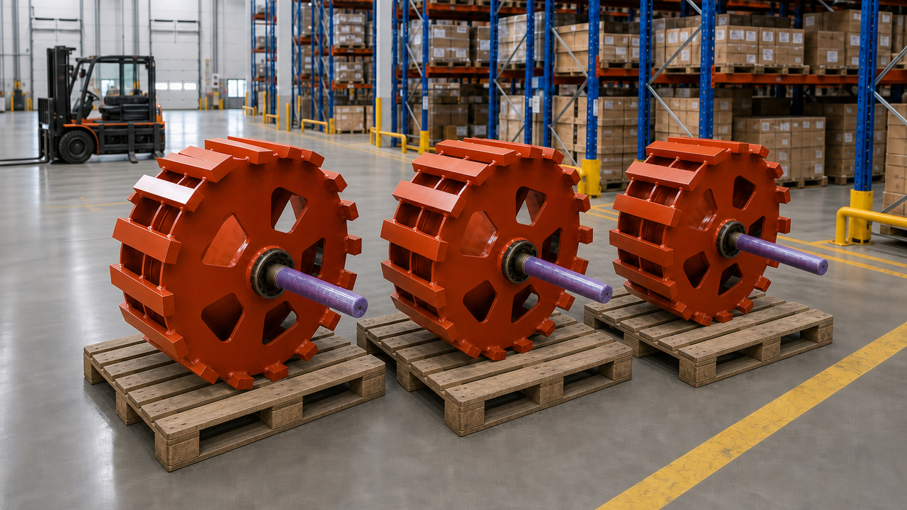 Hallamshire engineers slatted drums for glass conveyor