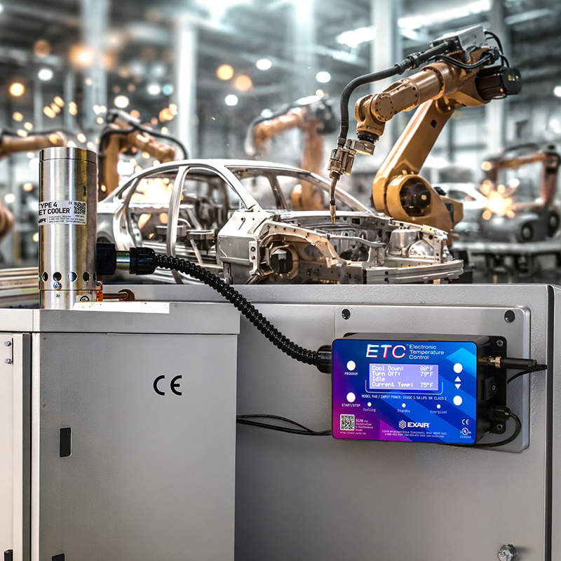 EXAIR refines temperature control for electrical cabinets